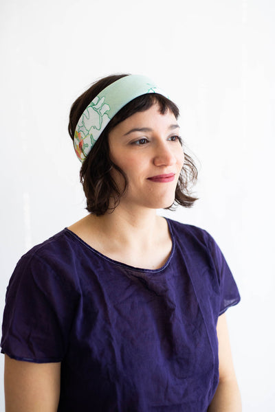Secret Garden Bandana in Mint