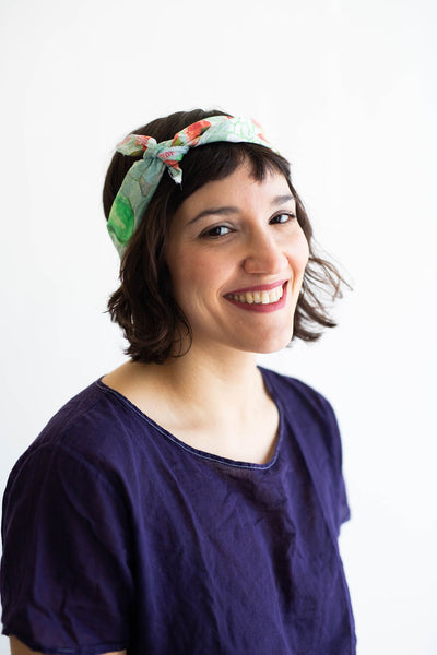 Secret Garden Bandana in Mint