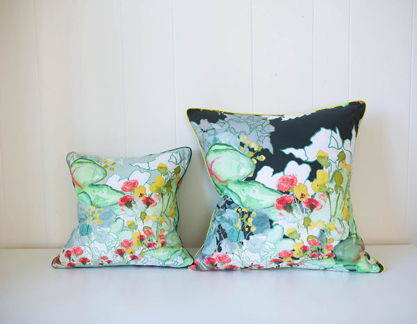 Secret Garden Pillow in Mint