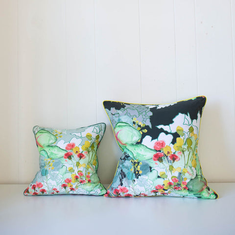 Secret Garden Pillow in Forest