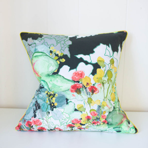 Secret Garden Pillow in Forest