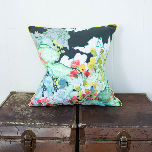 Secret Garden Pillow in Forest