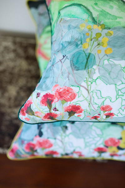 Secret Garden Pillow in Forest