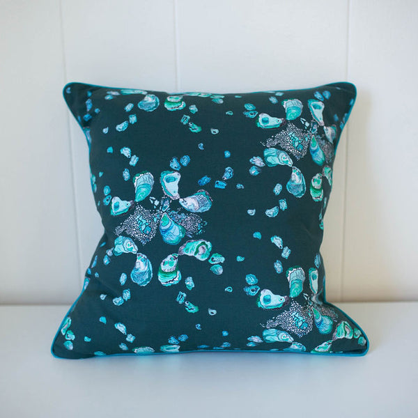 Oyster Pillow in Deep Teal