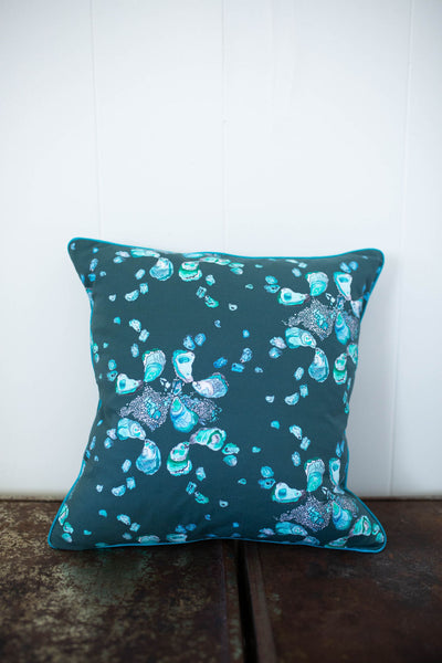 Oyster Pillow in Deep Teal