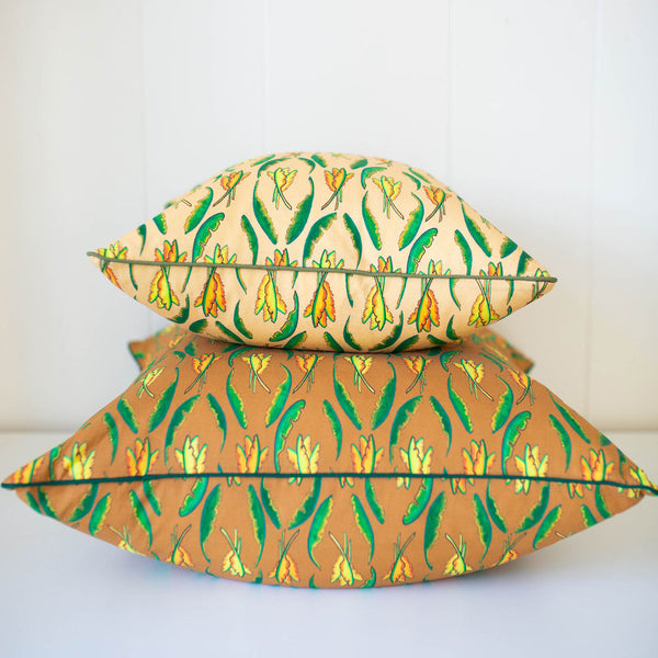 Banana Leaf Pillow in Sun