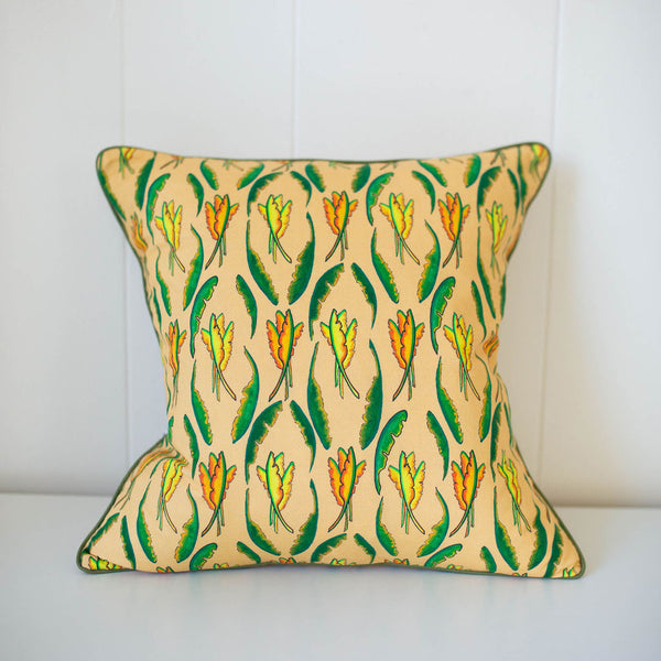 Banana Leaf Pillow in Sun