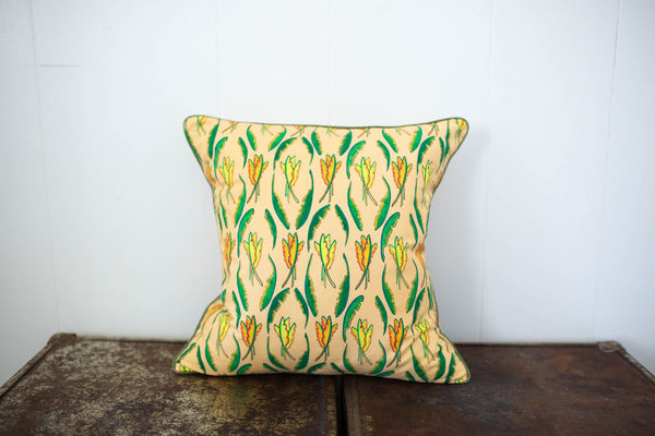 Banana Leaf Pillow in Sun