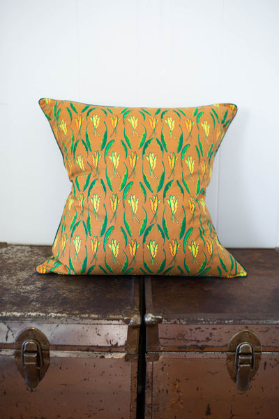 Banana Leaf Pillow in Toasted Sand