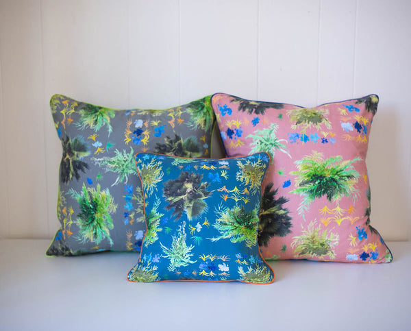 French Quarter Ferns Pillow in Mauve