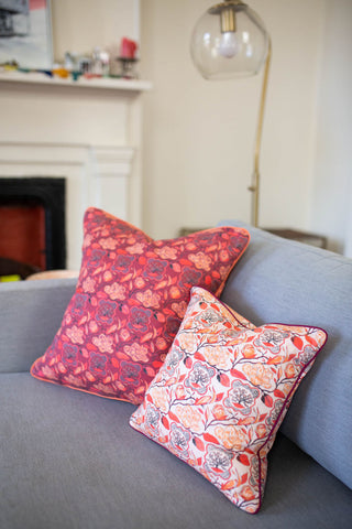 Magnolia Pillow in Peach