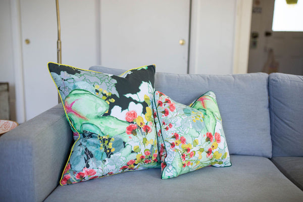 Secret Garden Pillow in Mint