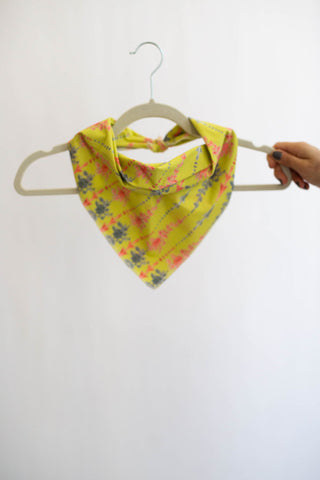 Arrows and Fleurs Bandana in Chartreuse