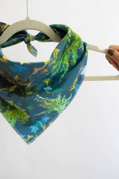 French Quarter Ferns Bandana in Blue