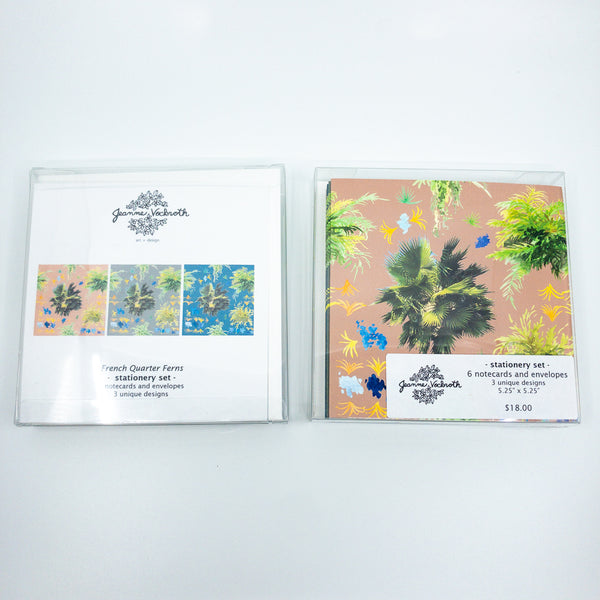 French Quarter Ferns Stationery Set
