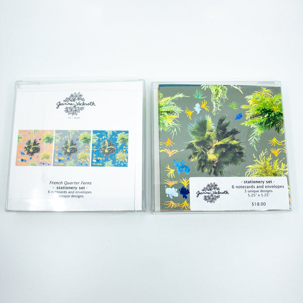 French Quarter Ferns Stationery Set