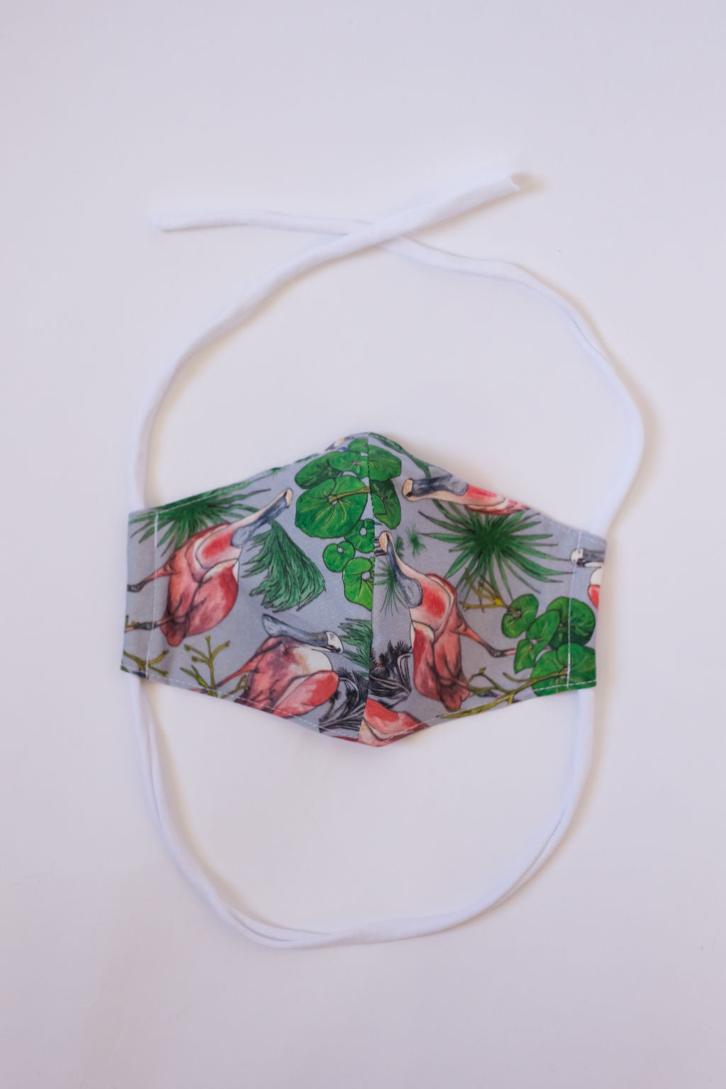 Spoonbill Cotton Face Mask - in Lemon, Navy, and Periwinkle
